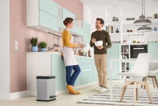 HAILO Öko duo Plus M pedálos szelektív  hulladékgyüjtő fekete #4