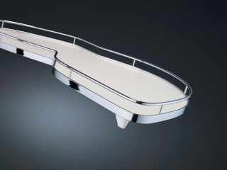 Kesseböhmer LeMans II 600mm jobbos ARENAplus classic-Chrome/Icewhite+tengely #1