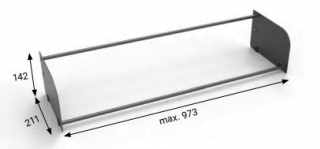 Kesseböhmer CONERO cipőtartó szett szélesség: 762 mm fekete VPE: 2db #2