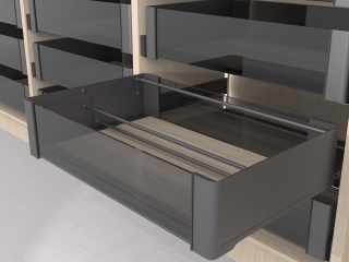 Kesseböhmer CONERO cipőtartó szett szélesség: 762 mm fekete VPE: 2db #3