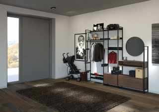 Kesseböhmer YouK polc elem 30x200x668mm sötét fekete #2