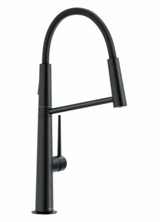 NOBILI LEVANTE flexibilis (fém köpenyes) zuhanyfejes csaptelep matt fekete #1