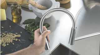 NOBILI LEVANTE flexibilis (fém köpenyes) zuhanyfejes csaptelep matt fekete #3