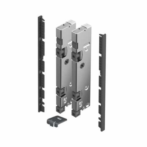 Hettich AvanTech YOU Inlay fiók frontrögzítő belső előlaphoz,187 mm magas, antracit