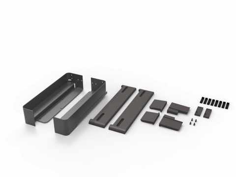 Kesseböhmer CONERO kihúzható Comfort tálca 72 H mélység: 345 mm fekete