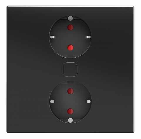 HKT Duplex Q dugalj 2x230V fekete elektromosan mozgatható fedéllel