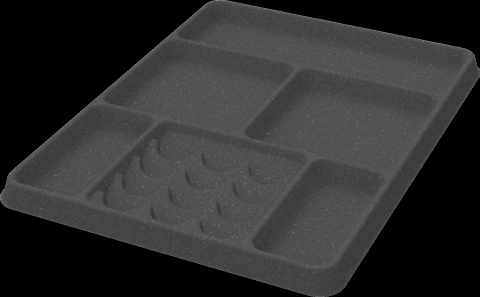 Kesseböhmer CONERO ékszertartó betét sötétszürke mélység: 345 mm (223x295x14)