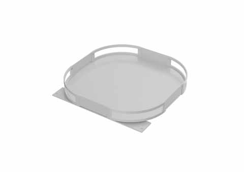 Kesseböhmer TurnMotion III tálca, 600mm, Icewhite