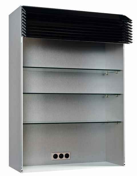 Kesseböhmer Climber Üveglamellák 1390mm magas 800mm széles szekrényhez fekete transzparens