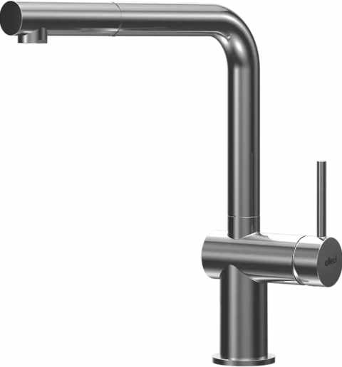 HKT Stream Plus csaptelep kihúzható fejjel, 360°-ban elforgatható, nemesacél