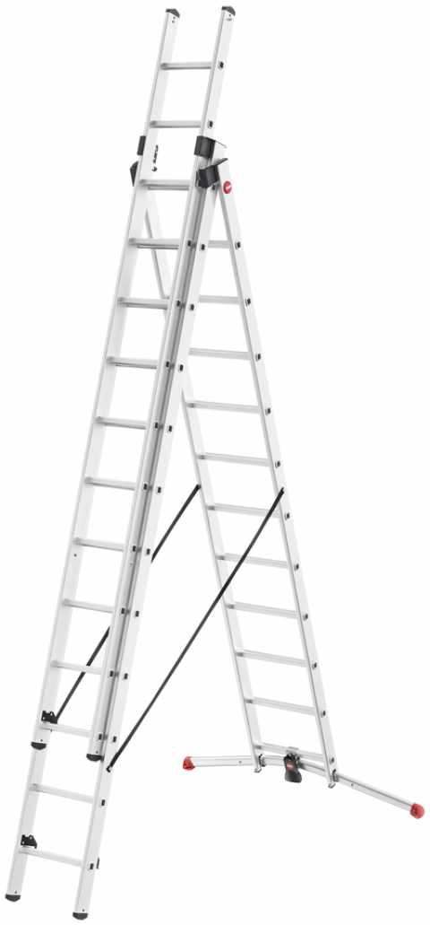 HAILO S100 ProfiLOT széthúzható létra 3x12 lépcsős