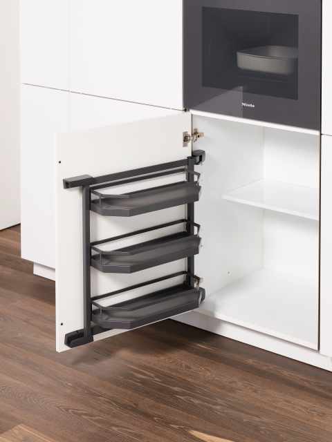 Kesseböhmer TANDEM side ARENAplus style polc 600mm Antracite VPE: 2