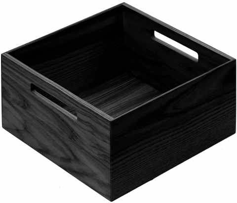 Kesseböhmer Fineline LiniQ négyzet alakú fiókbetét  kőrisből fekete