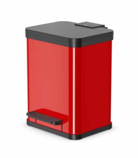 HAILO Öko duo Plus M pedálos szelektív  hulladékgyüjtő piros