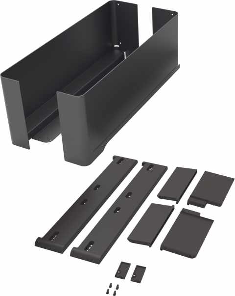 Kesseböhmer CONERO kihúzható belső fiók szett 168 H üvegek nélkül  mélység: 475 mm fekete