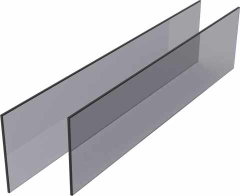 Kesseböhmer CONERO edzett szürke biztonsági üveg kihúzható belső fiókhoz 168 H / Korpusz belső szélesség: 534-594 mm