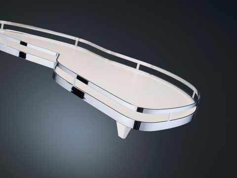 Kesseböhmer LeMans II 500mm balos ARENAplus Style-Chrome/Icewhite+tengely 600-750 mm