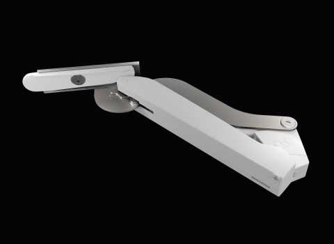 Kesseböhmer FREEspace D típusú felnyíló vasalat white/nickel SA