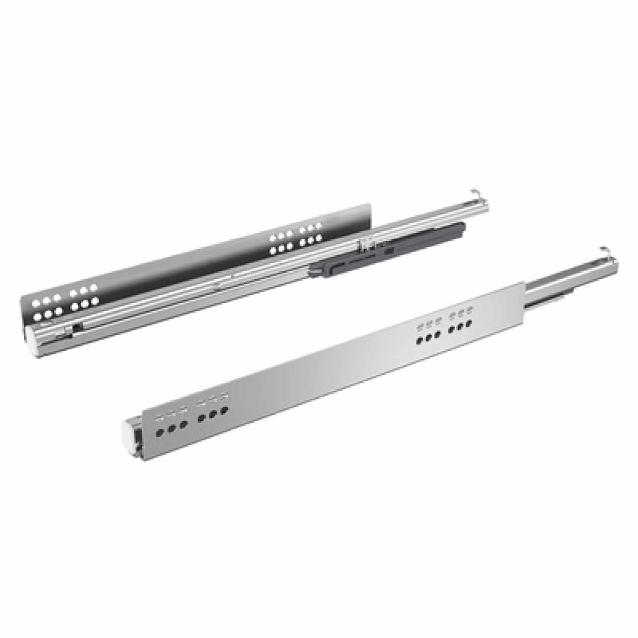 Hettich Atira Quadro V6 Teljes kihúzású sín beépített csillapítással, terhelhetőség 30kg-ig, 300 mm jobb+bal
