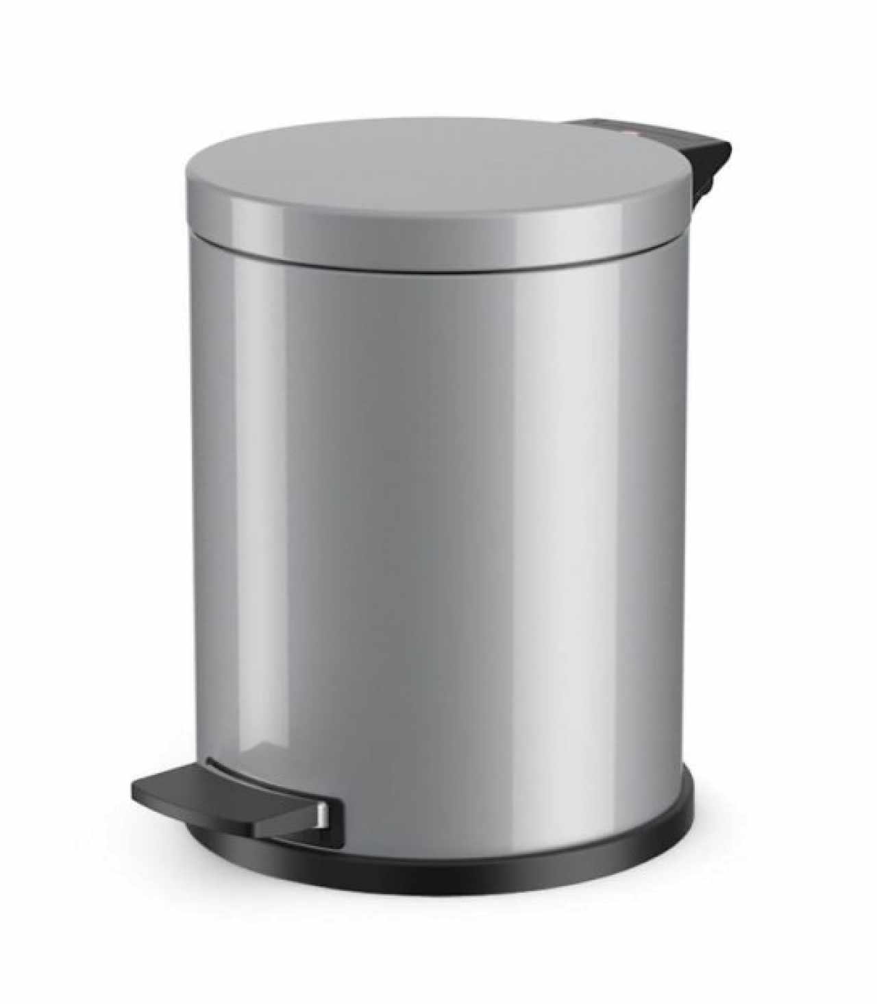 HAILO SOLID M kozmetikai szemetes (pedálos) szürke/galvanizált belső szemetessel