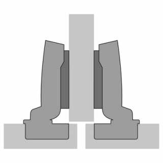 Hettich Sensys 110° félig ráütődő pánt, Silent System rendszer nélkül, önzáró funkcióval (Sensys 8645) #4
