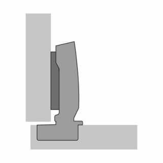 Hettich Sensys 110° ráütődő pánt Silent System rendszer nélkül, önzáró funkció nélkül, fogantyú nélküli alkalmazáshoz (Sensys 8675) #4
