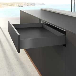 Hettich AvanTech YOU fiók oldal profil 650 mm jobbos antracit magasság 101 mm (ipari kiszerelés) #3