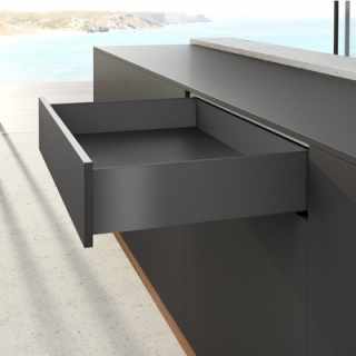 Hettich AvanTech YOU fiók oldal profil 500 mm jobbos antracit magasság 187 mm (ipari kiszerelés) #3