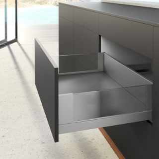 Hettich AvanTech YOU Inlay fiók oldallap 600 mm balos szürke magasság 187 mm (ipari kiszerelés) #3