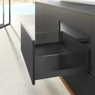 Hettich AvanTech YOU Inlay fiók oldallap 550 mm jobbos antracit magasság 187 mm (ipari kiszerelés) #3