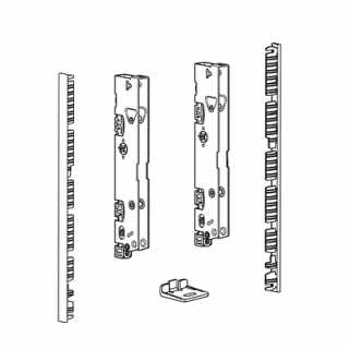 Hettich AvanTech YOU Inlay fiók frontrögzítő belső előlaphoz,187 mm magas, szürke #2