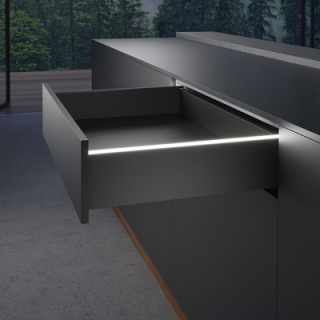 Hettich AvanTech YOU dekor profil megvilágítás szett, antracit, 450 mm #1