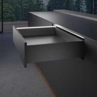Hettich AvanTech YOU dekor profil megvilágítás szett, antracit, 450 mm #2