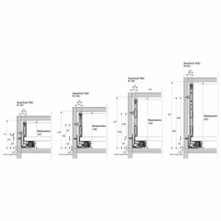 Hettich AvanTech YOU dekor profil megvilágítás szett, antracit, 450 mm #4