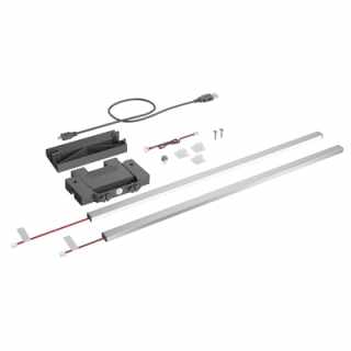 Hettich AvanTech YOU dekor profil megvilágítás szett, rozsdamentes acél imitáció, 600 mm #3