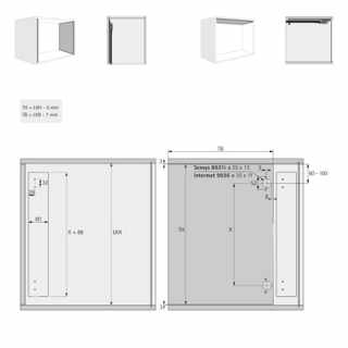 Hettich KA 5740 tokba tolható sín szett, max. 500 mm-es ajtóhoz #8