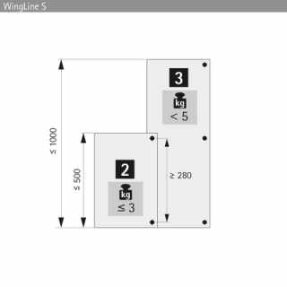 Hettich köztespánt készlet állítható réstávval, 3 pánttal #9