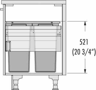 HAILO US Cargo 21 42/42 szelektív hulladéktároló #2