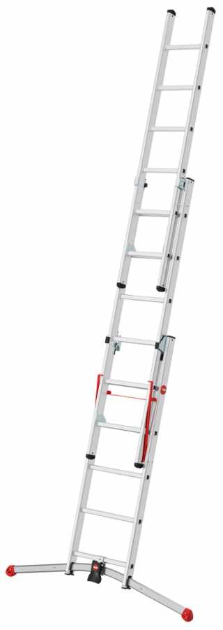 HAILO S100 ProfiLOT széthúzható létra 2x6+1x5 lépcsős #4