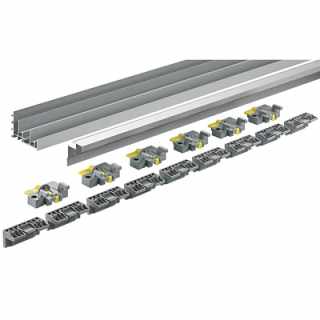 Hettich Topline XL tolóajtó rendszerhez sín- és vezetőprofilok, 2300 mm #1