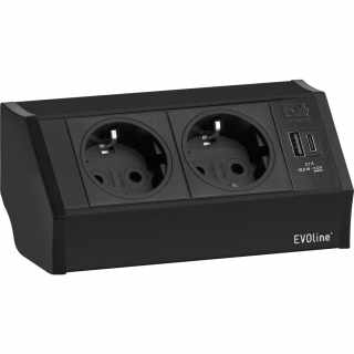 HKT EVOline V-Dock dugalj, 2x230V+1xUSB A+1xUSB C, fekete #1