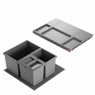 HAILO AS Allegro 220 14/6,5/6,5 fiókba építhető szemetes #1