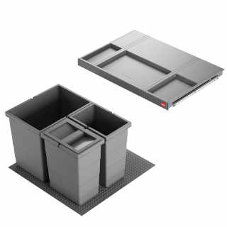 HAILO AS Allegro 295 18/8/8 fiókba építhető szemetes #1