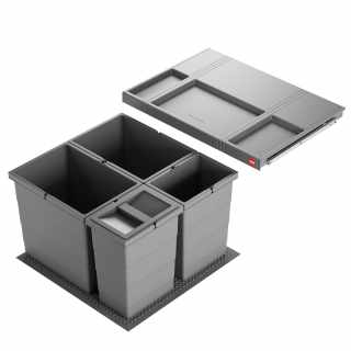 HAILO AS Allegro 295 18/18/8/8 fiókba építhető szemetes #1