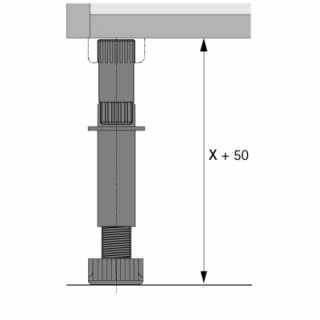 Hettich adapter a Korrekt láb 50 mm-es meghosszabításához #2