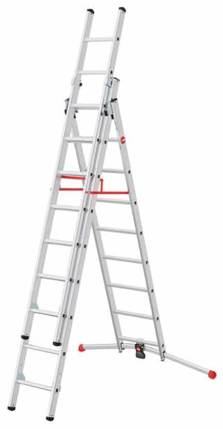 HAILO S100 ProfiLOT széthúzható létrák 2x9+1x8 lépcsős #1
