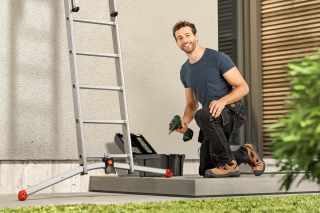 HAILO S100 ProfiLOT széthúzható létrák 2x9+1x8 lépcsős #11
