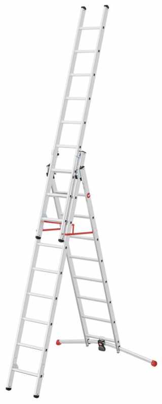HAILO S100 ProfiLOT széthúzható létrák 2x9+1x8 lépcsős #3