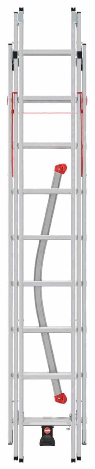HAILO S100 ProfiLOT széthúzható létrák 2x9+1x8 lépcsős #4