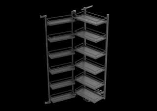 Kesseböhmer Tandem III tálca 600 mm ARENAplus style-antracit VPE: 3 db #2